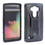 Wholesale LG G4 Armor Holster Combo Belt Clip Case (Black)